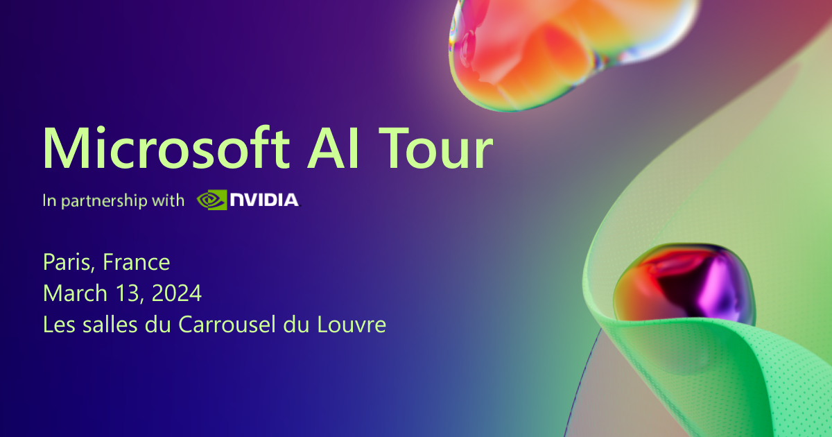 Microsoft AI Tour Paris le 13 mars 2024 au Salles du Carrousel du Louvre à Paris